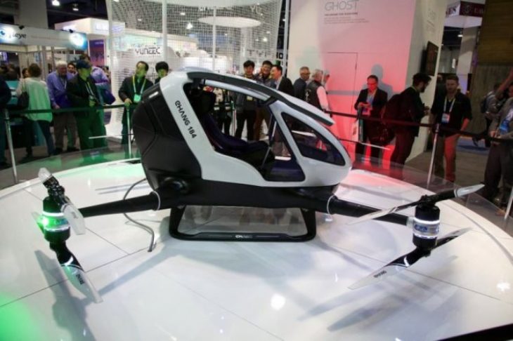 Такси будущего: такси-дрон от китайского производителя